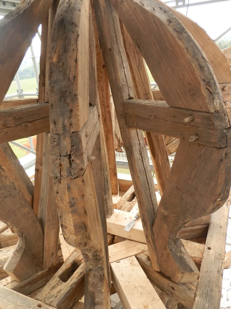 Wallresberg Kapelle Turm Zwiebel-Spanten